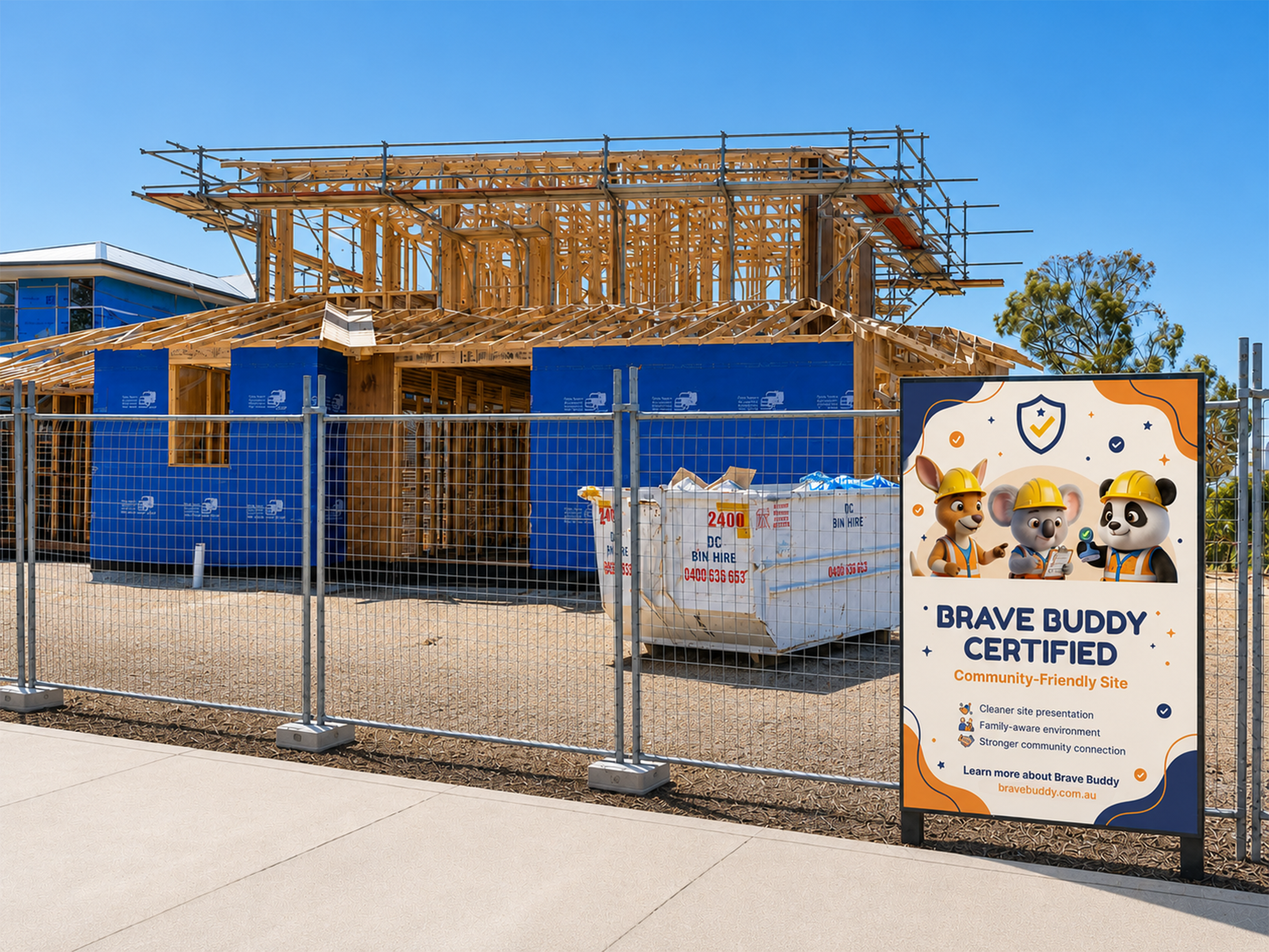 Brave Buddy construction site certification preview